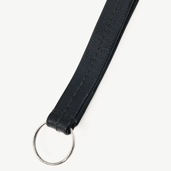 Tiffany & Co. Black Leather Snap Loop Keychain - Picture 2 of 3